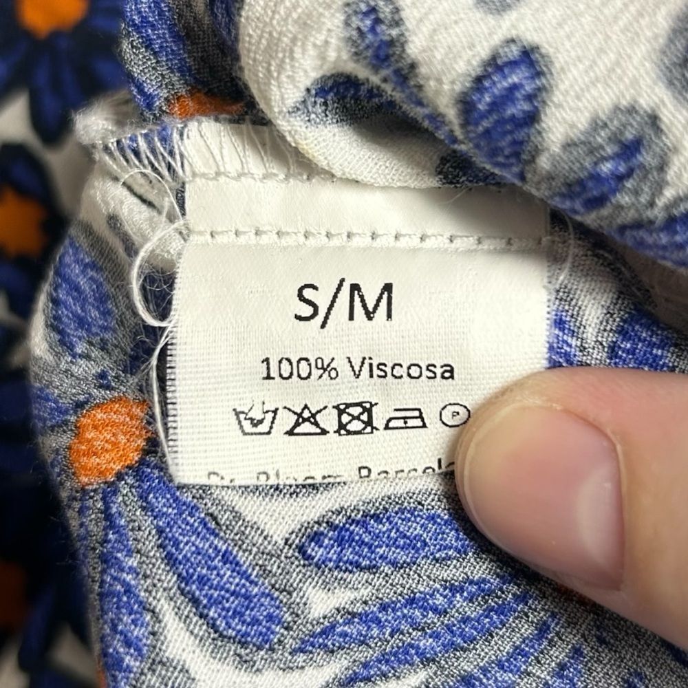 Dr. Bloom Boutique‎ Blue Daisy Floral Flowy Shift Sundress Dress Small / Medium - Picture 6 of 7